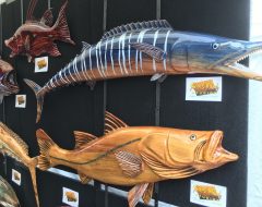 Wahoo Cypress Wood Half Mount