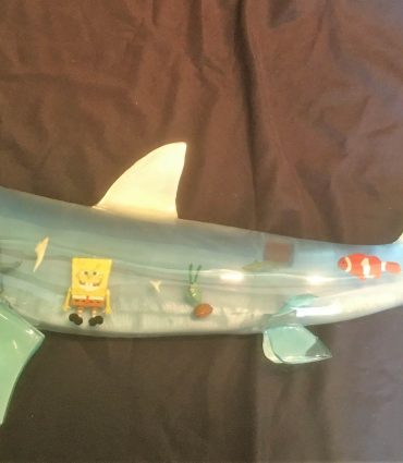 LED Light Up Taxidermy Shark Sculpture