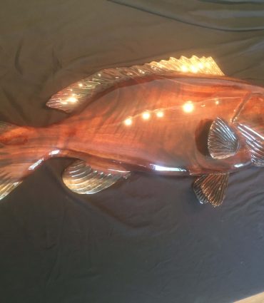 Wood Grouper Fish Carving/Sculpture