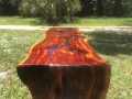 Custom Red Cedar Wood Bench
