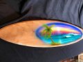 48″ Florida Rescued Sycamore Wood Surf Board Wall Art