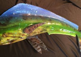 LED Light Up Mahi Mahi Sculpture