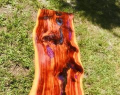 Custom Red Cedar Wood Bench