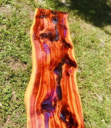Custom Red Cedar Wood Bench