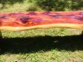 Custom Red Cedar Wood Bench