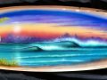48″ Florida Rescued Sycamore Wood Surf Board Wall Art